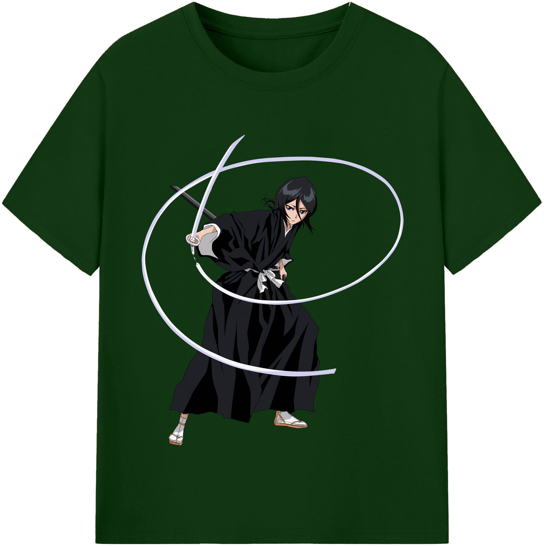 （画像用） ブリーチ 朽木ルキア BLEACH Kuchiki Rukia 綿100％半袖Tシャツ（フロントプリント）
